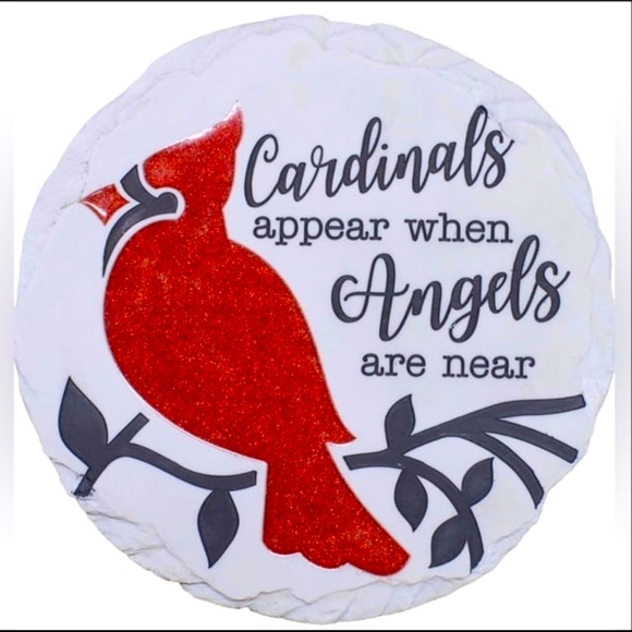 Spoontiques Other - Spoontiques Glitter Cardinal Stepping Stone~NEW!